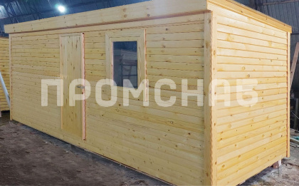 Бытовка строительная деревянная 6 метров