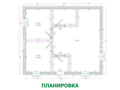 Каркасный дачный дом от производителя