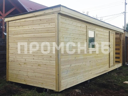Хозблок дачный с дровницей  