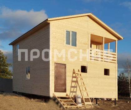 Двухэтажный каркасный дом