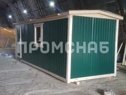 Бытовка строительная в металле 6х2.3 м.