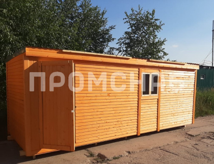 Бытовка 6 метров - внутри отделка ДВП и ОСБ