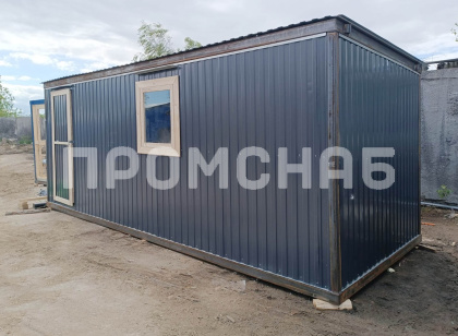 Металлический домик бытовка для дачи