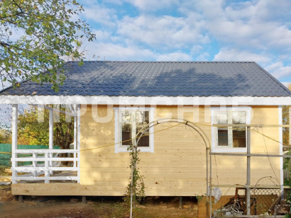 Дом одноэтажный каркасный с террасой от производителя