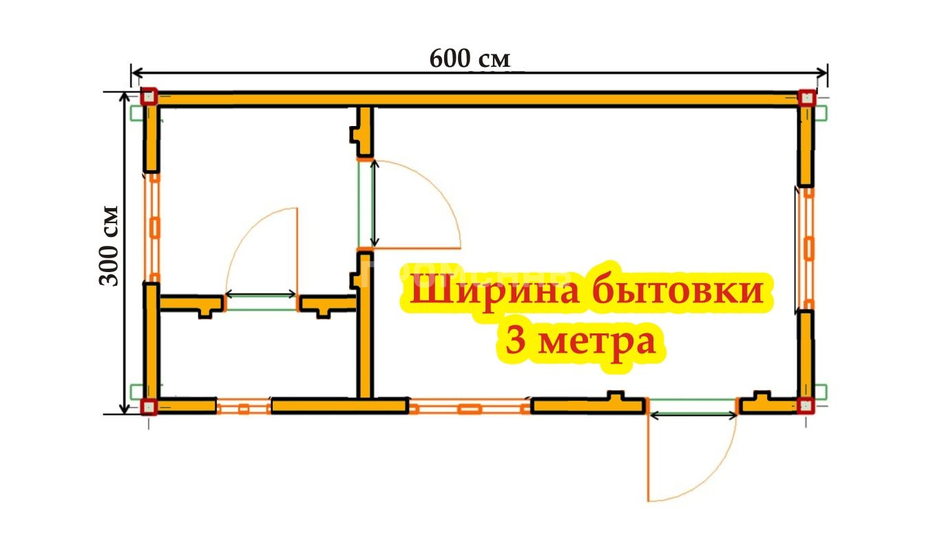 Каркасный домик 3х6 схема — ПромСнаб Каркасный домик 3х6 схема