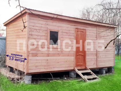 Дачный домик каркасный 6х3 м