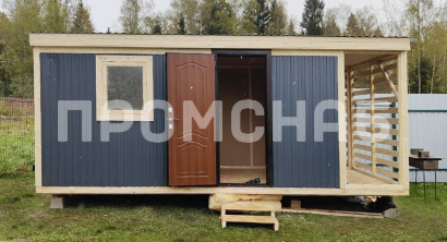 Бытовка с дровником для дачи в Московской области  от производителя