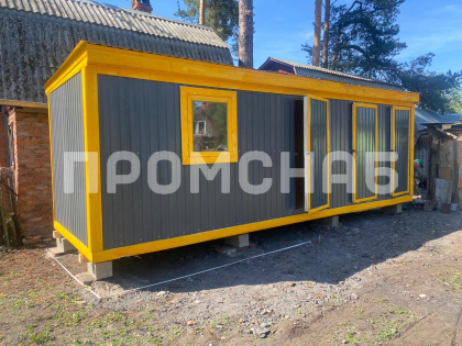 Бытовка с туалетом и душем для дачи под ключ