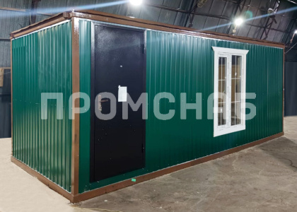 Жилая бытовка с панорамным окном