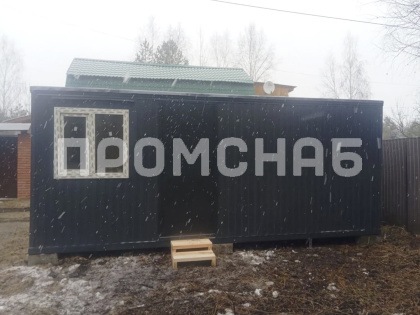 Бытовка прораба с вагонкой