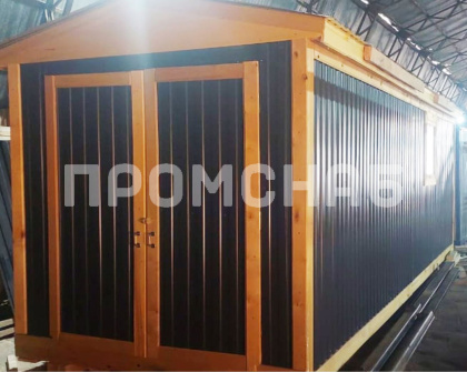 Садовый хозблок с воротами