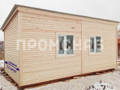 Дачный домик 6х3 м с односкатной крышей