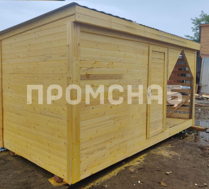 Сарай с дровником от производителя