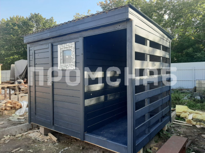 Хозблок с дровником 3 м