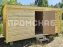 Хозблок щитовой с дровником 4 метров миниатюра