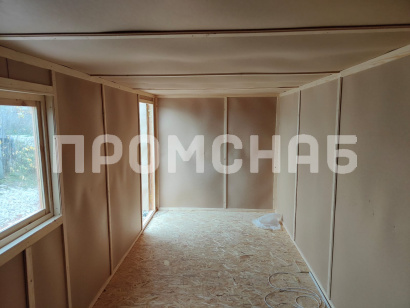 Бытовка 6х2,3 метра с утеплением пола, стен и потолка от производителя