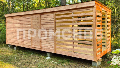 Хозблок для дачи с дровником недорого