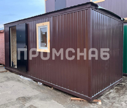 Бытовка на металлическом каркасе прорабская 