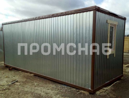 Металлический блок контейнер 4 метра длиной с полным утеплением