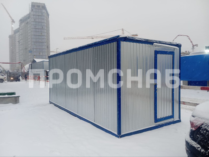 Хозблок из металлопрофиля
