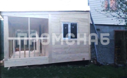 Пристройка к дому с терассой