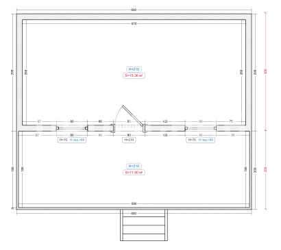 Дачная бытовка шириной 3 м с террасой  от производителя