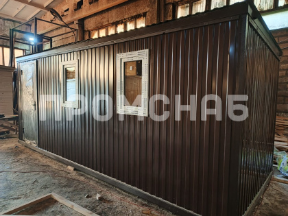 Бытовка на металлическом каркасе 6 м 