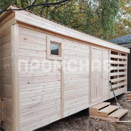 Хозблок с дровником 6 м