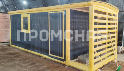 Хозблок дровяник