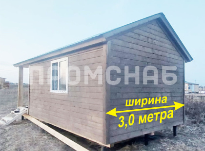 Домик из бытовки с верандой 3 на 6
